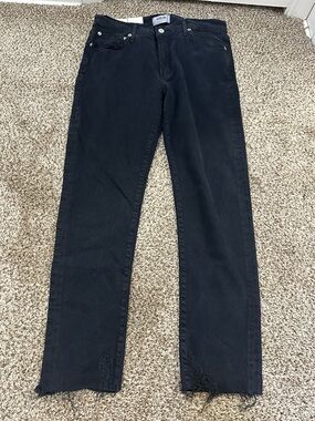 Agolde Toni Mid Rise Straight Jean in Feral Black NWT